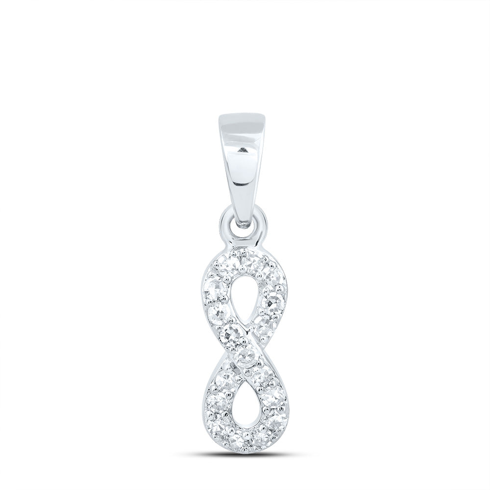 1/10CTW-DIA NK GIFT INFINITY PENDANT Daisy Joyeria