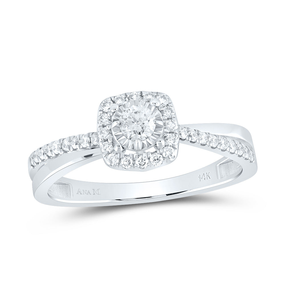 1/3CTW-DIA ANA M CUSHION FASHION RING 7 Daisy Joyeria