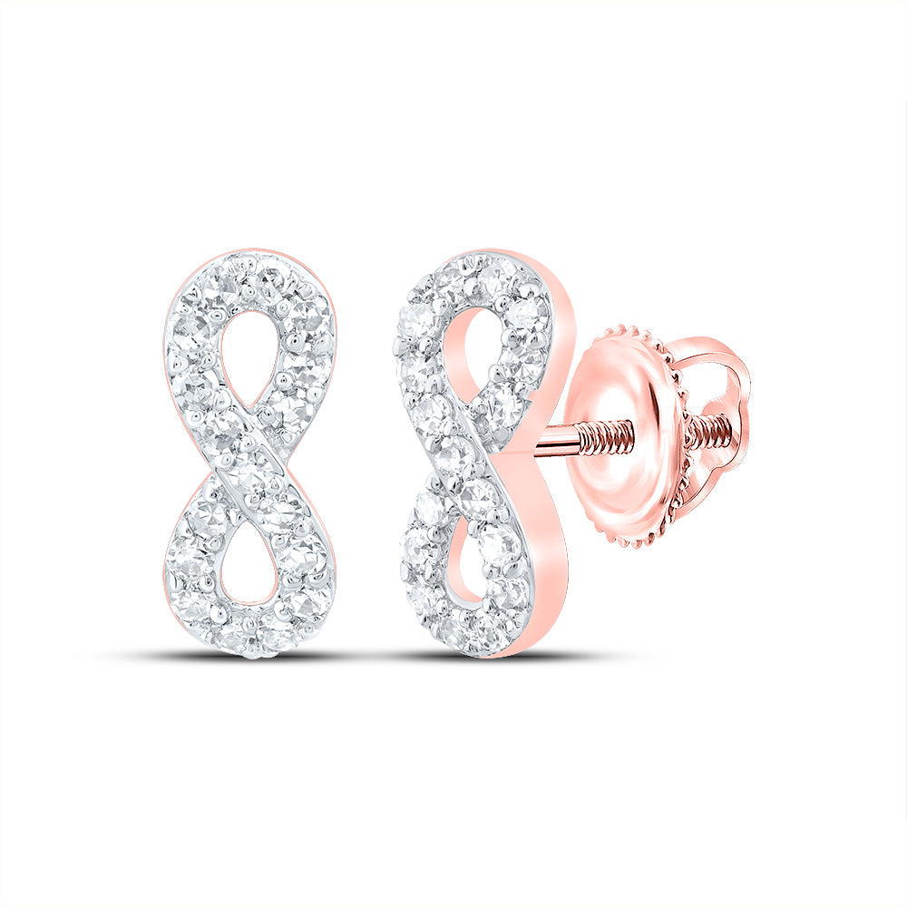 1/6CTW-DIA NK GIFT INFINITY EARRING Daisy Joyeria