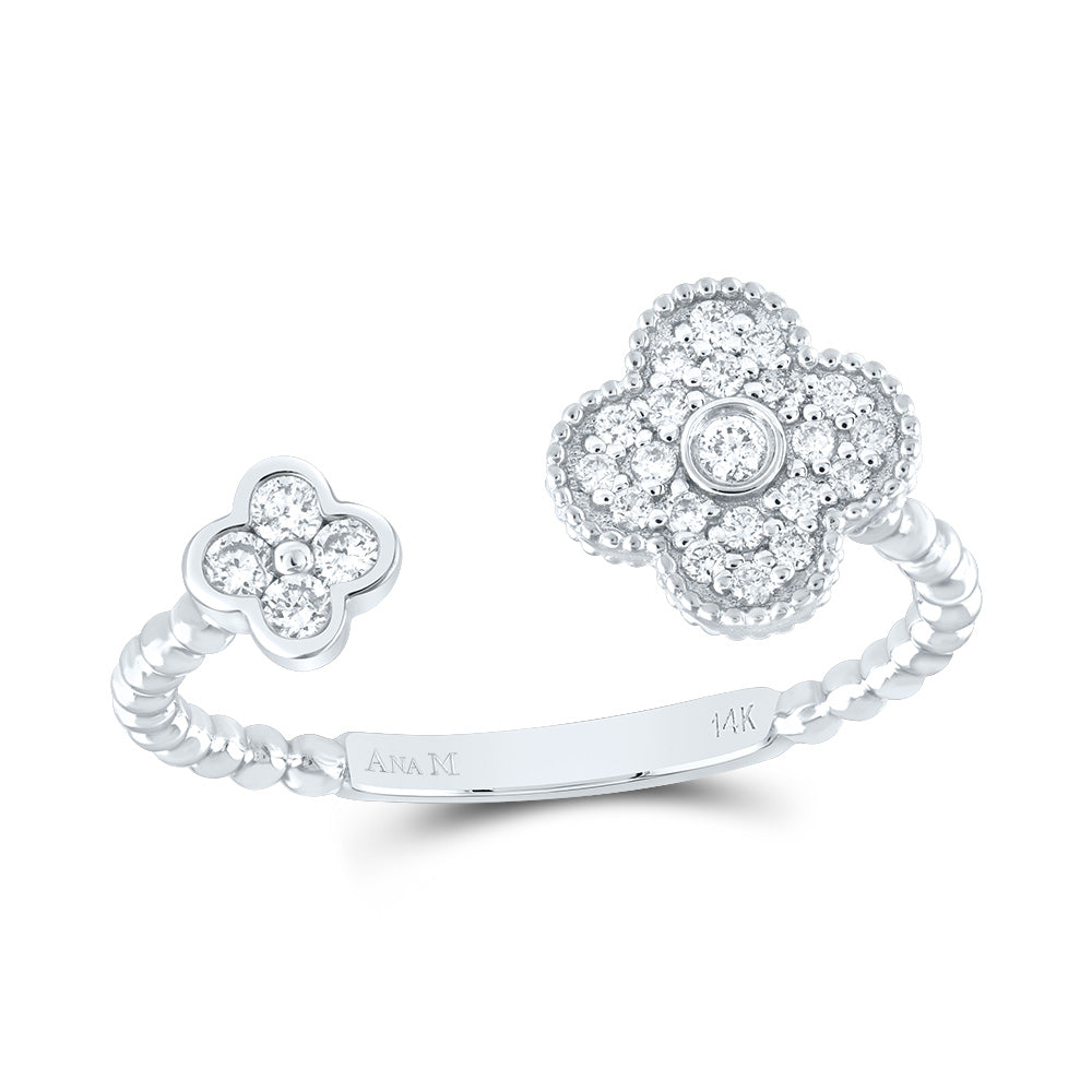 1/5CTW-DIA ANA M FASHION CLOVER RING 7 Daisy Joyeria