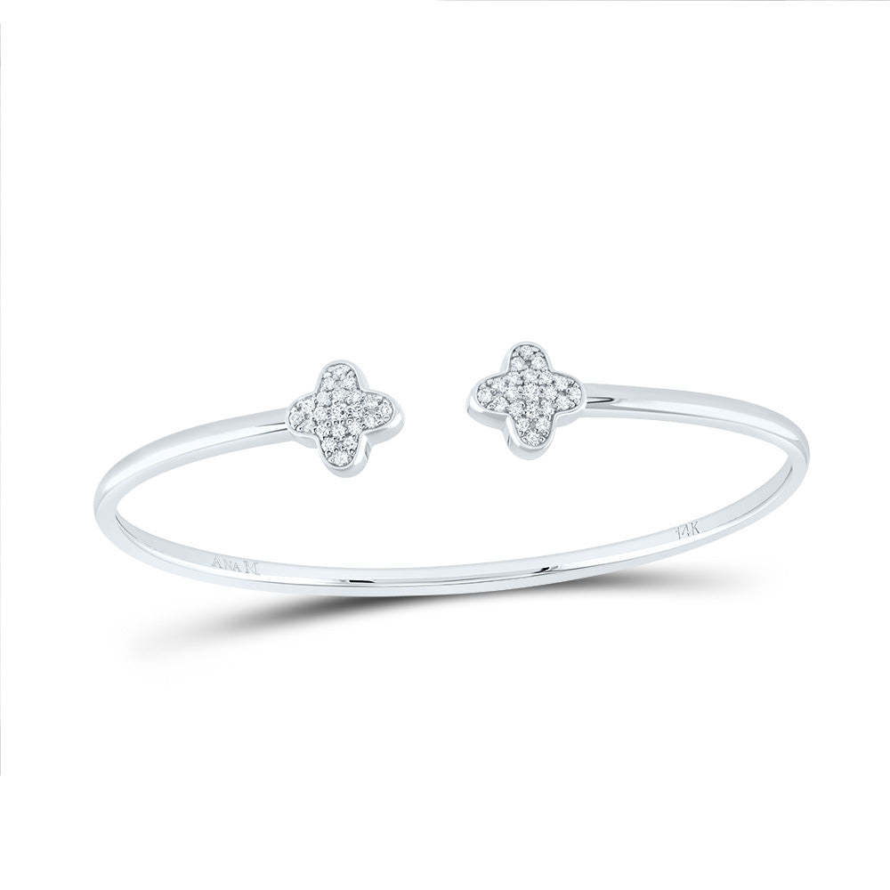 5/8CTW-DIA ANA M FASHION CLOVER BANGLE Daisy Joyeria