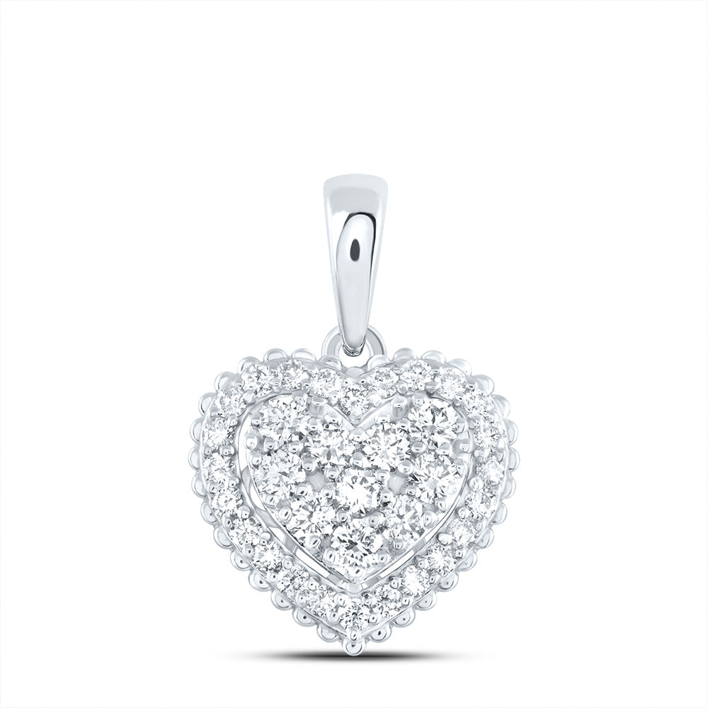 1/2CTW-NAT DIA ANA M FASHION HEART PENDANT Daisy Joyeria