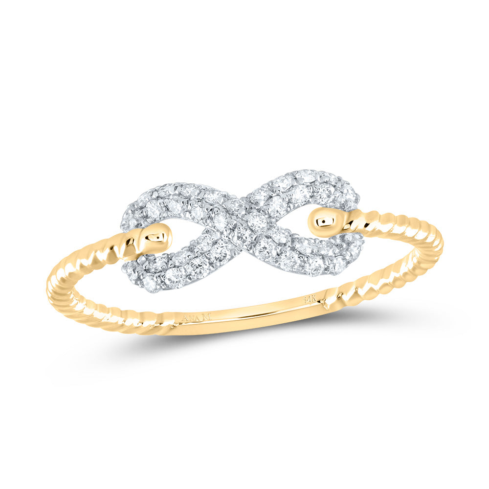 1/5CTW-DIA ANA M FASHION INFINITY RING 7 Daisy Joyeria