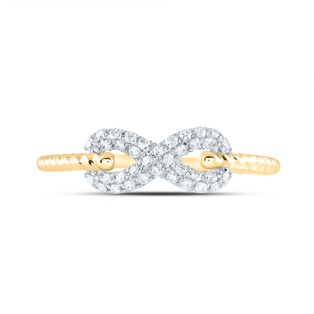 1/5CTW-DIA ANA M FASHION INFINITY RING 7 Daisy Joyeria
