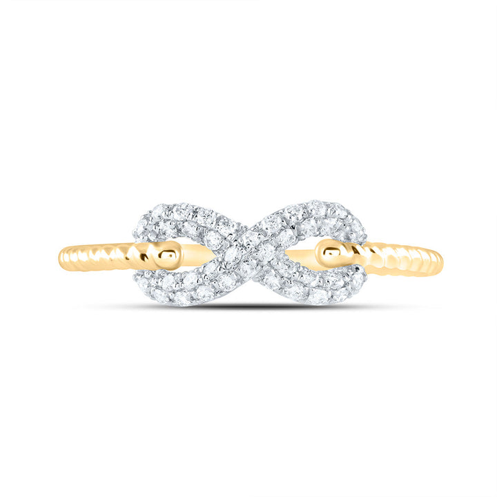 1/5CTW-DIA ANA M FASHION INFINITY RING 7 Daisy Joyeria