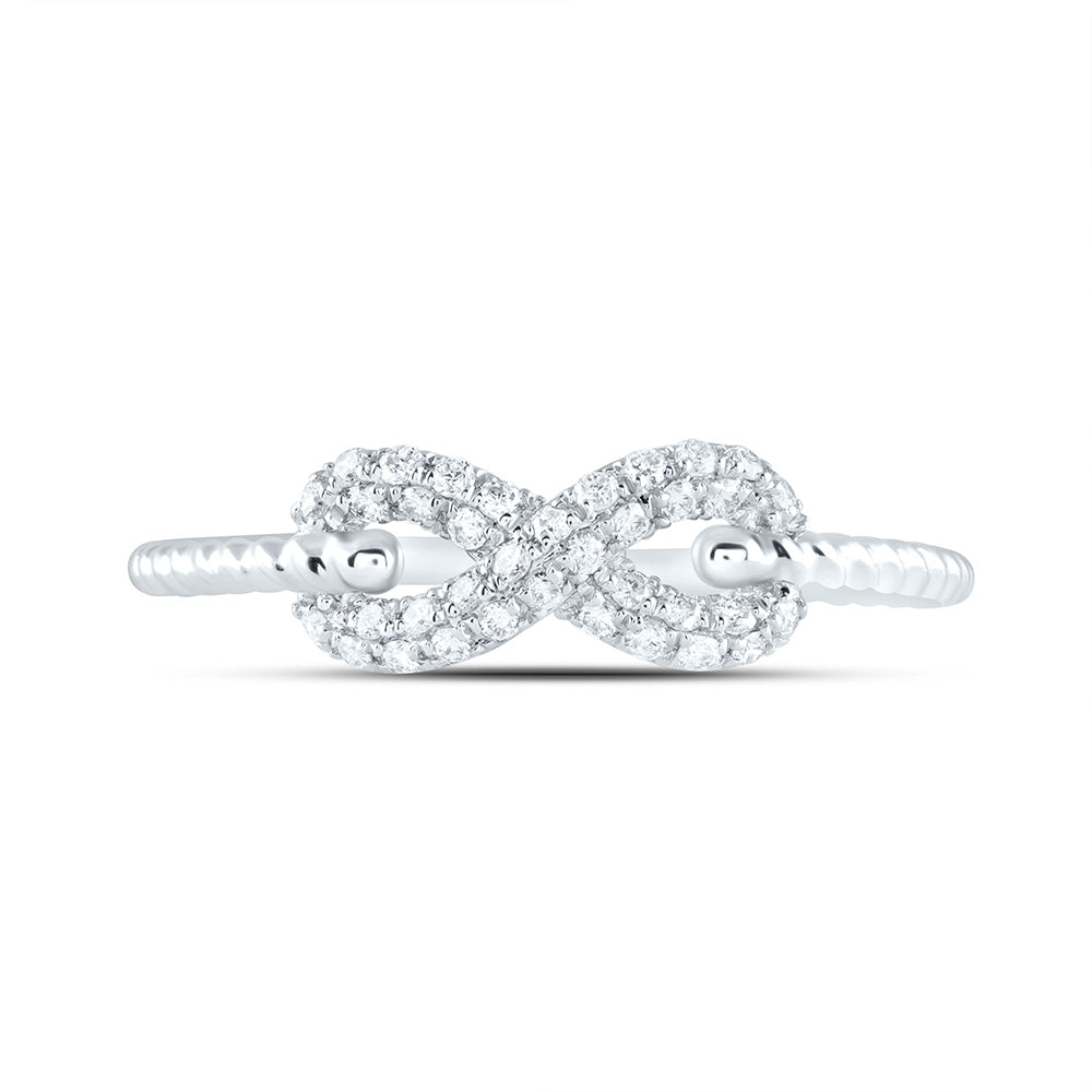 1/5CTW-DIA ANA M FASHION INFINITY RING 7 Daisy Joyeria