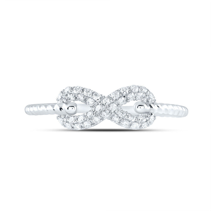 1/5CTW-DIA ANA M FASHION INFINITY RING 7 Daisy Joyeria