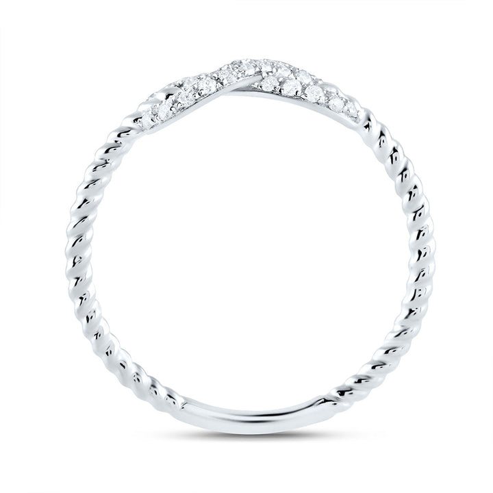 1/5CTW-DIA ANA M FASHION INFINITY RING 7 Daisy Joyeria