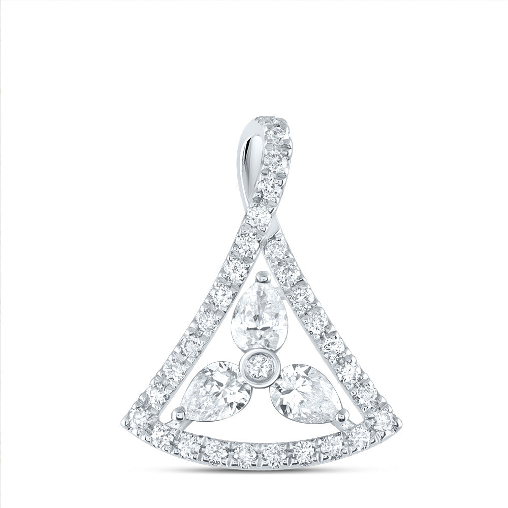 3/8CTW-NAT DIA ANA M 1/4CT-CPS FASHION PENDNT Daisy Joyeria