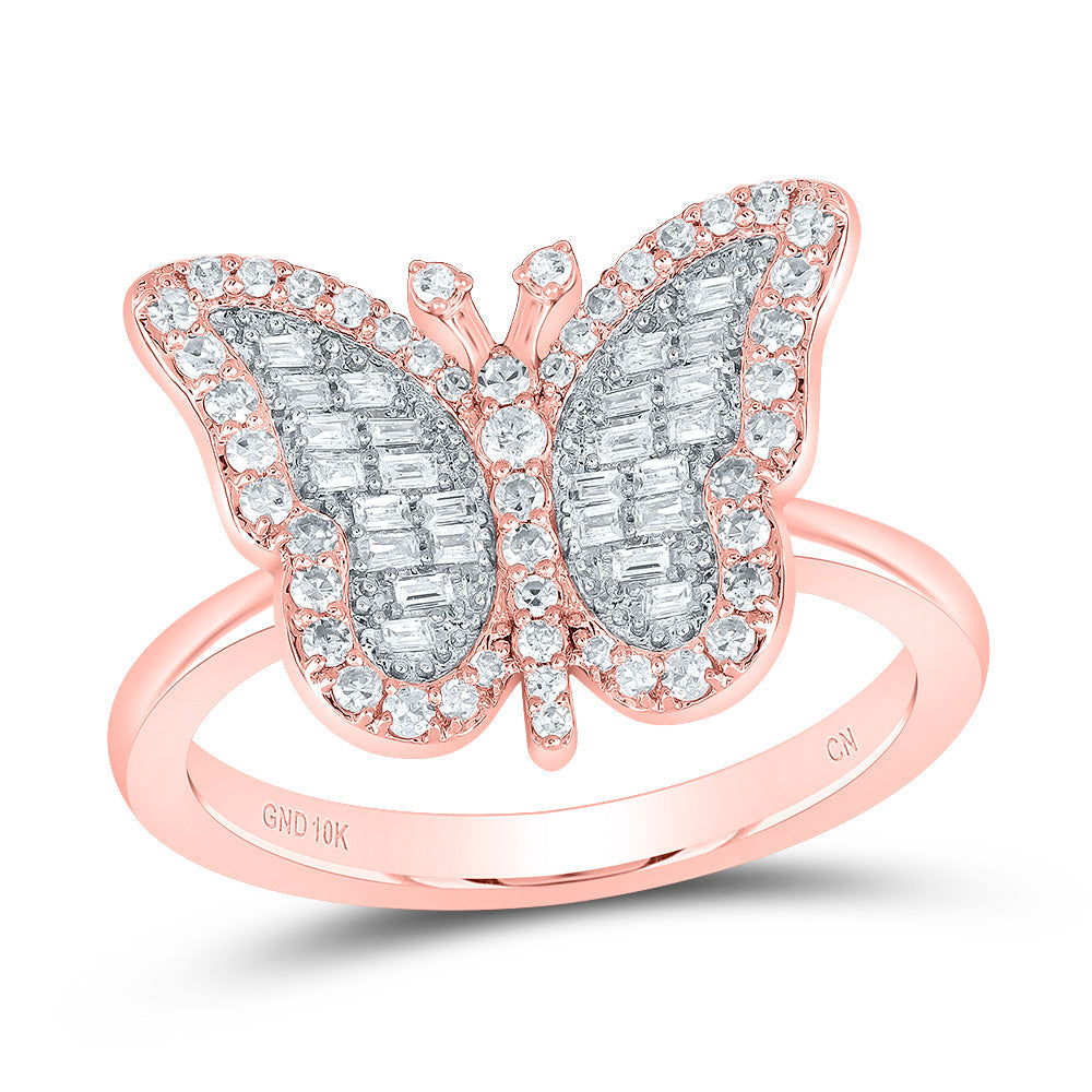 1/3CTW-DIA CN FASHION BUTTERFLY RING 7 Daisy Joyeria