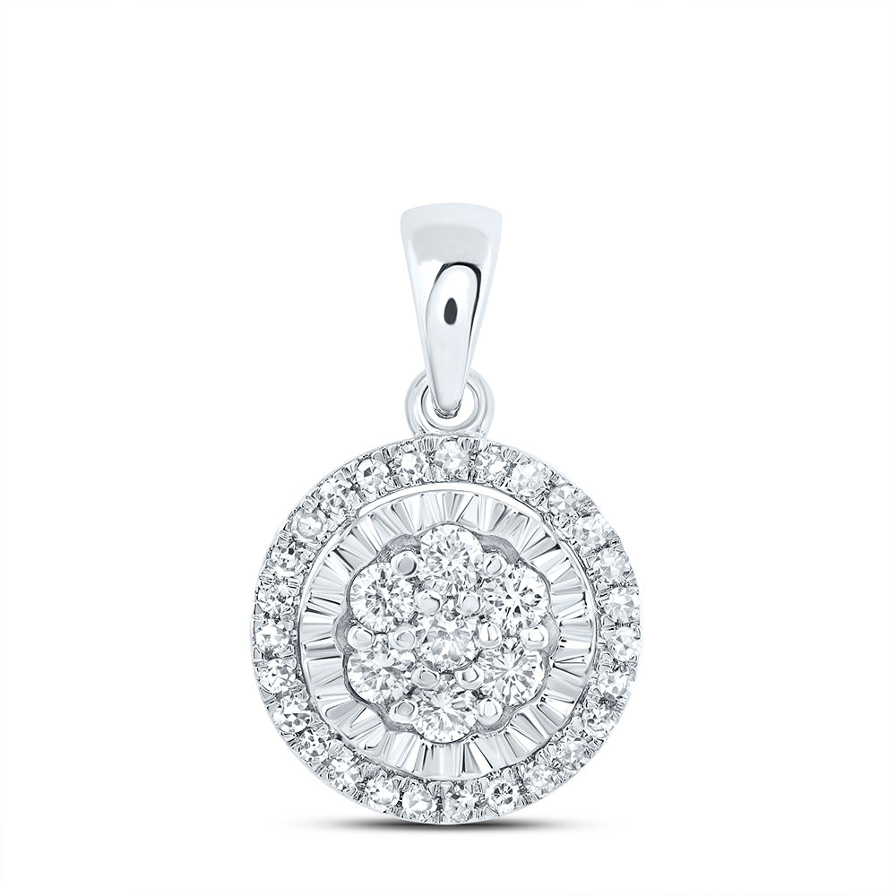 1/3CTW-DIA NK FASHION ROUND PENDANT Daisy Joyeria