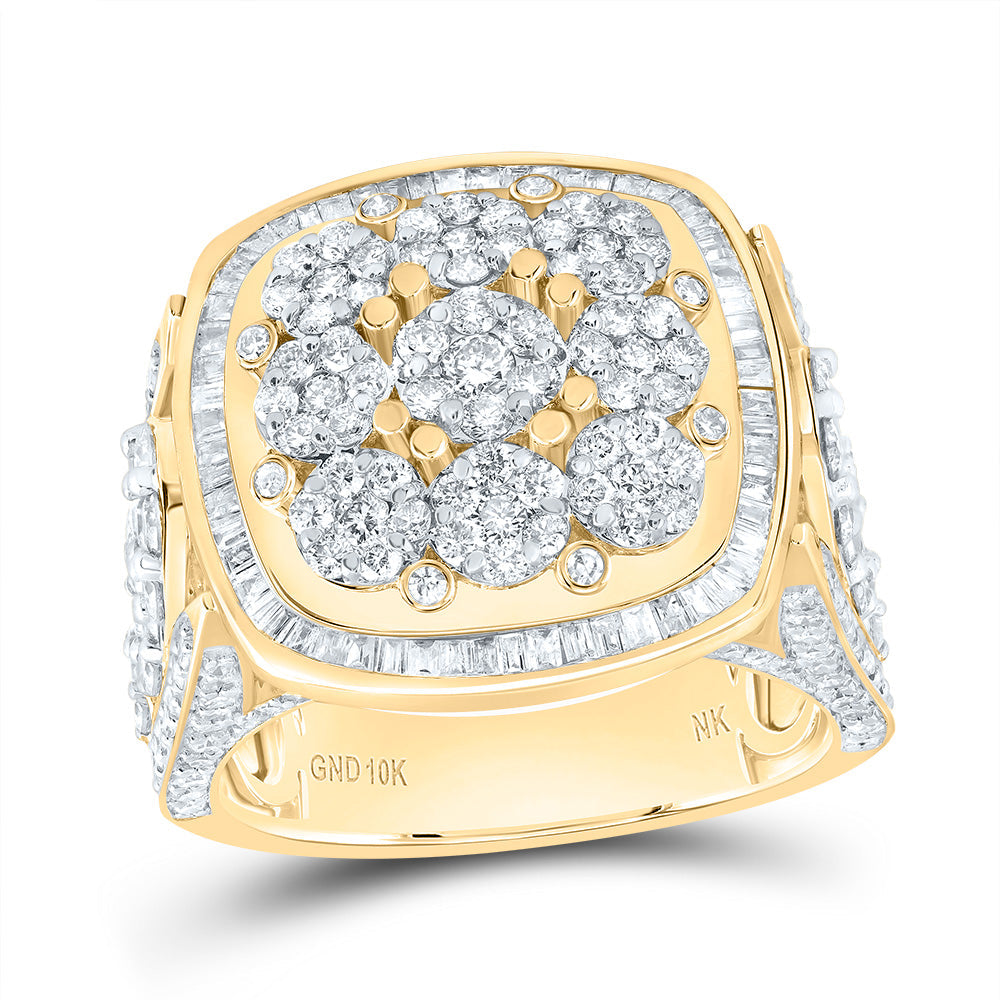 2 1/2CTW-DIA NK FASHION CUSHION HEAD FLOWER LADIES RING 7 Daisy Joyeria