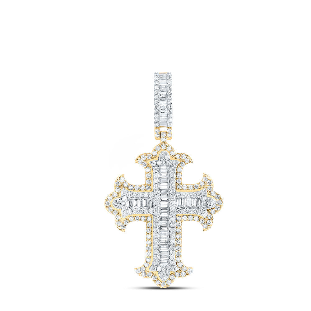 1 3/4CTW-DIA NK CROSS MENS CHARM Daisy Joyeria