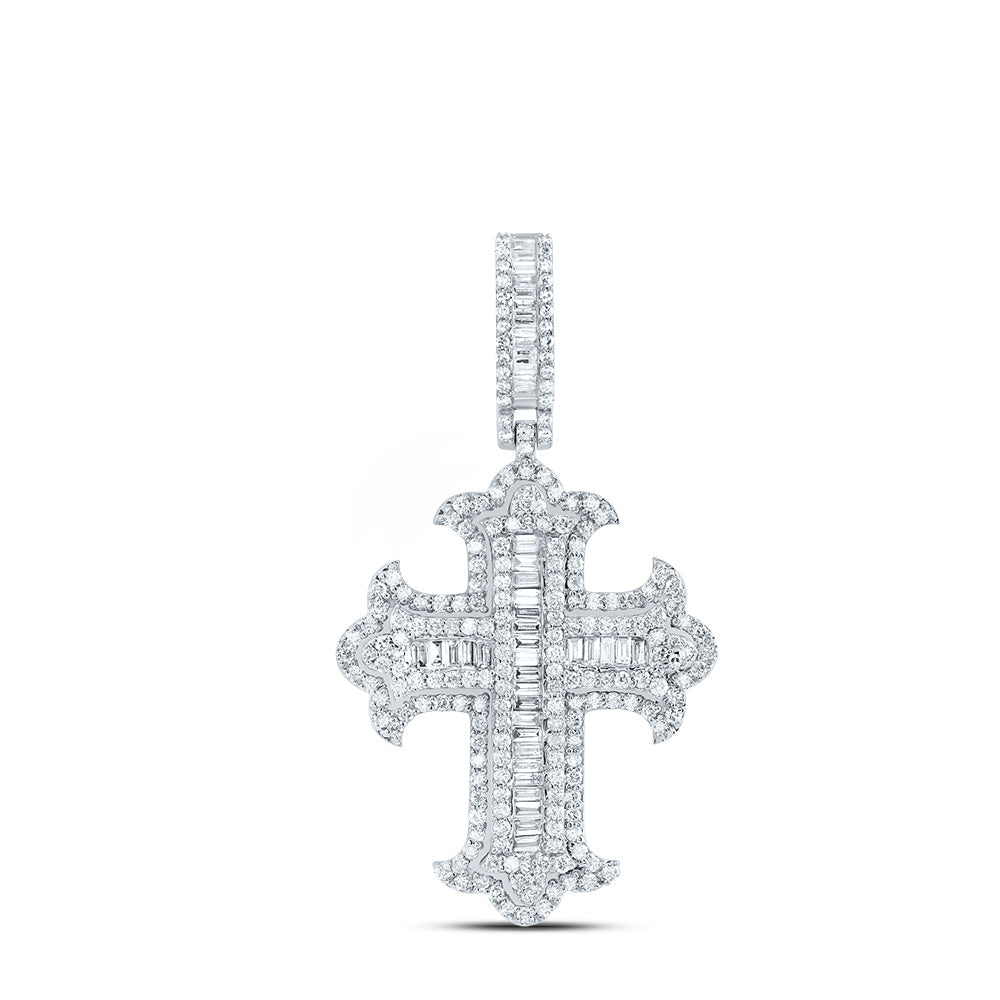 1 3/4CTW-DIA NK CROSS MENS CHARM Daisy Joyeria