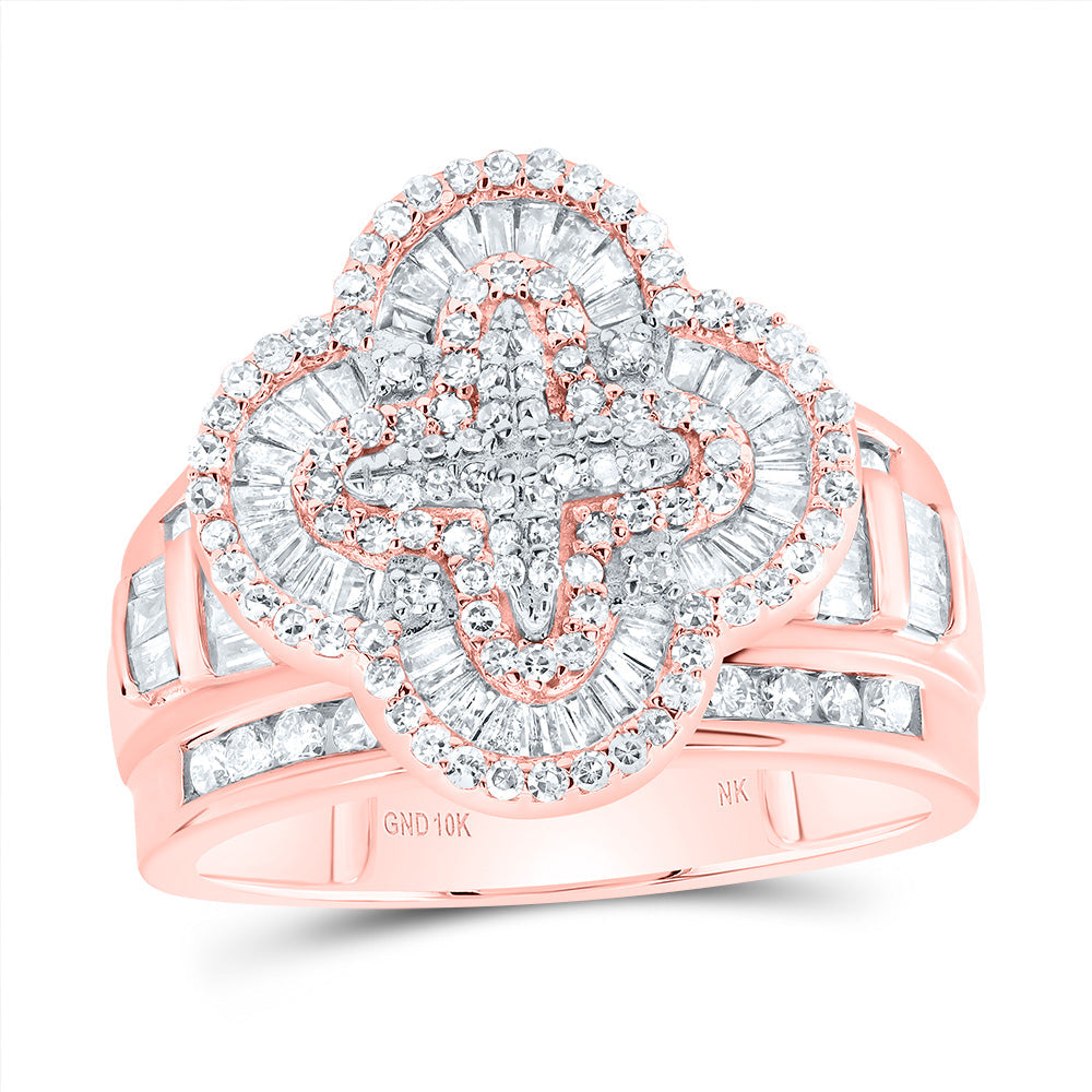 1 CTW-DIA NK FASHION CLOVER RING 7 Daisy Joyeria