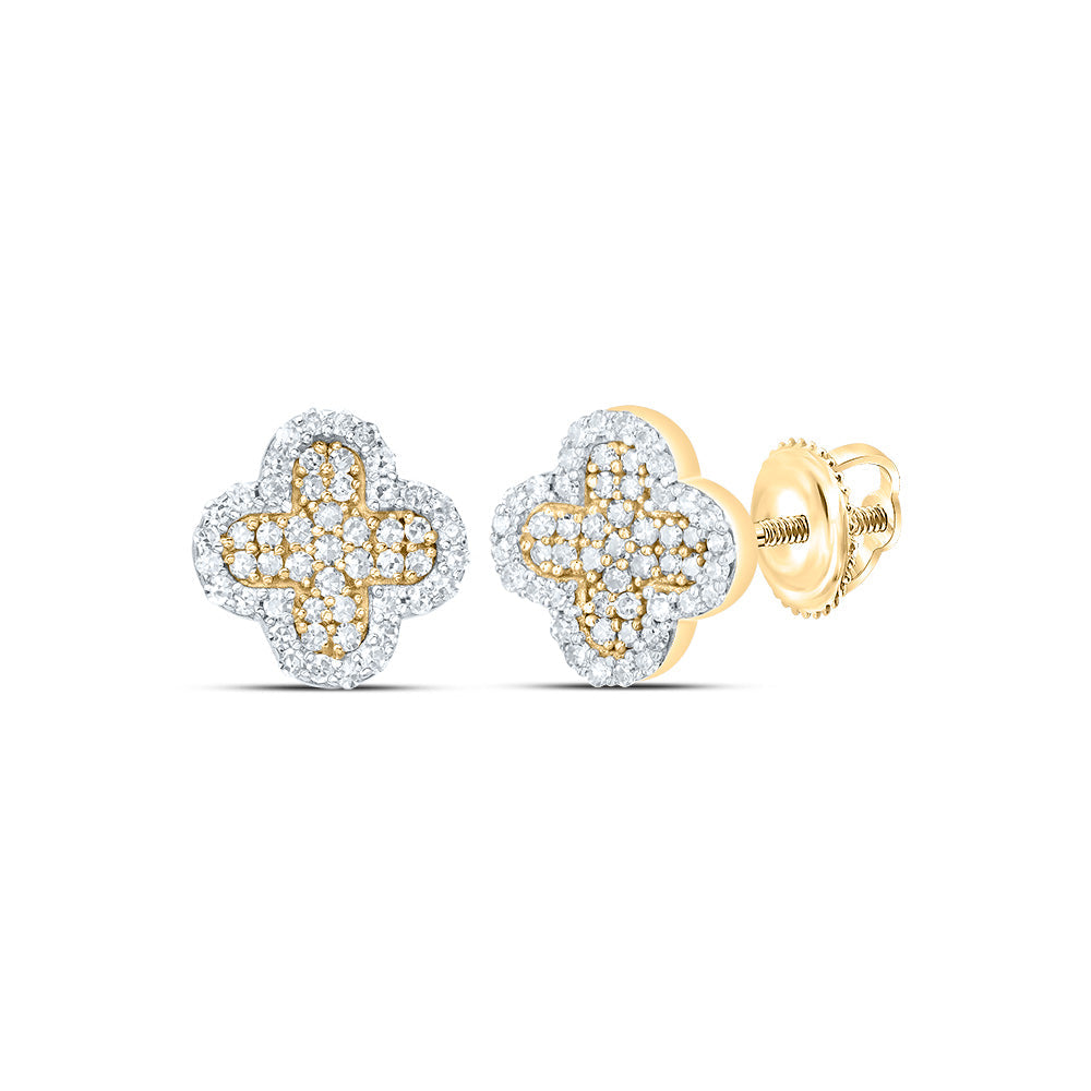 1/3CTW-DIA NK CLOVER STUD EARRING Daisy Joyeria