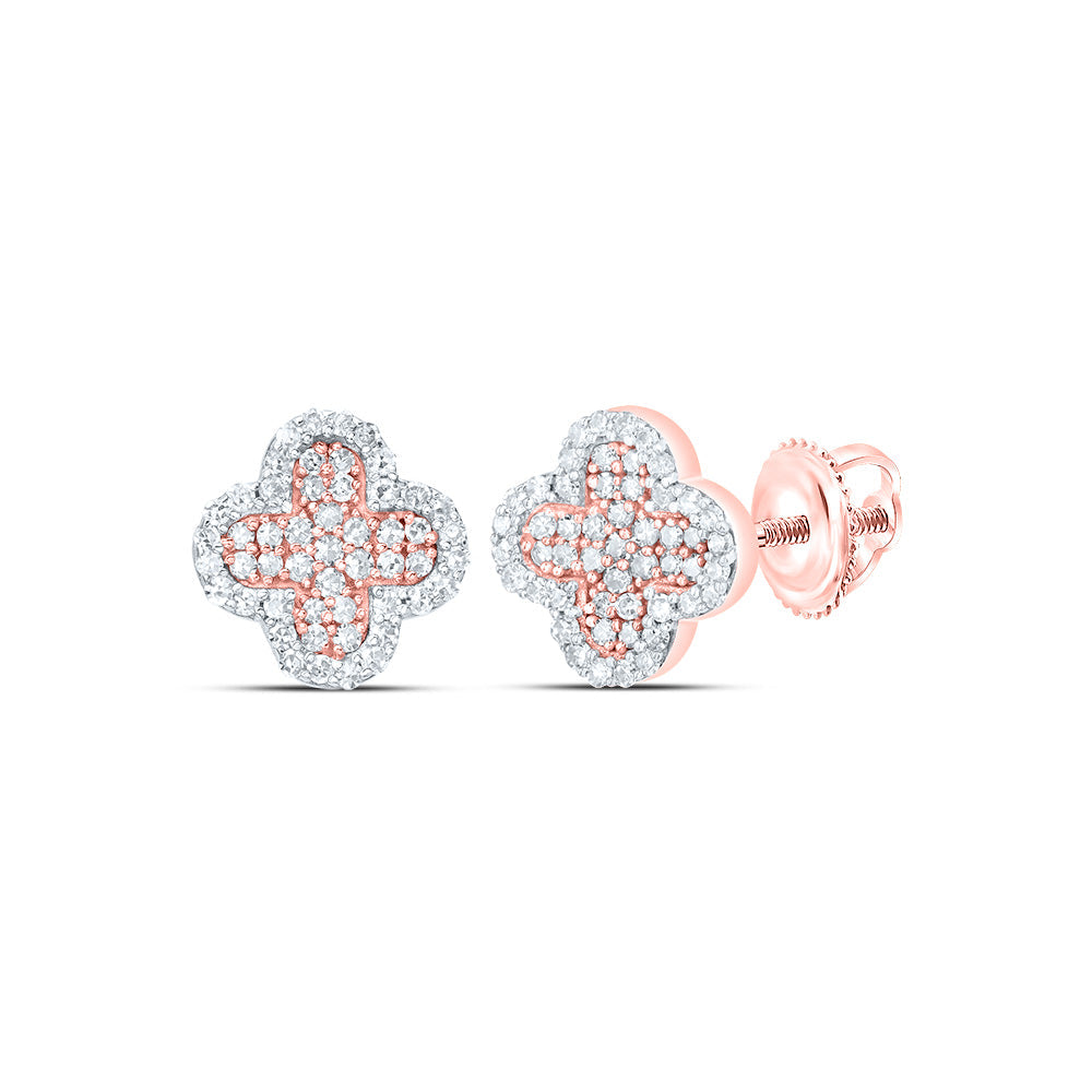 1/3CTW-DIA NK CLOVER STUD EARRING Daisy Joyeria