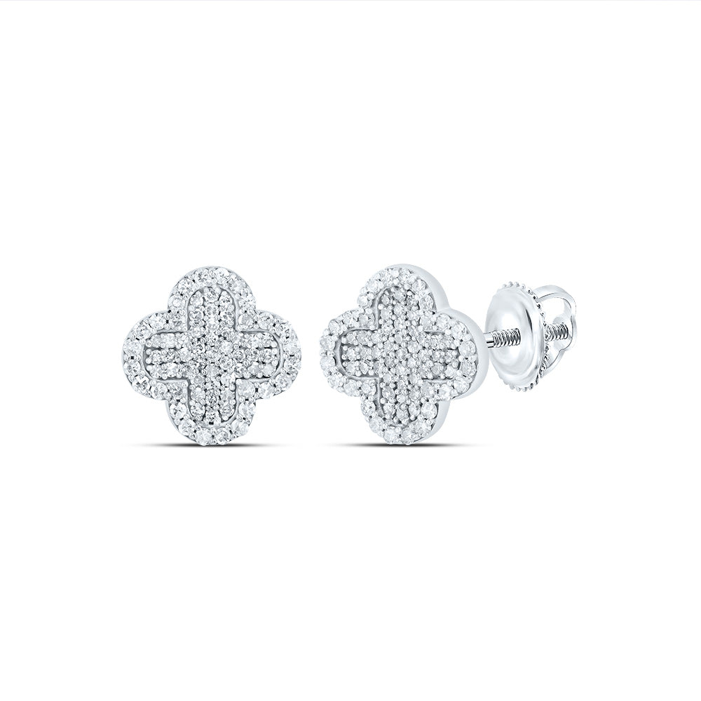 1/2CTW DIA NK CLOVER STUD EARRING Daisy Joyeria