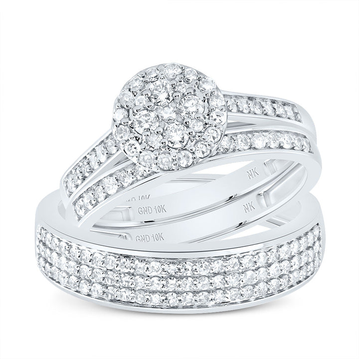1 CTW-DIA NK ROUND TRIO SET 7 Daisy Joyeria