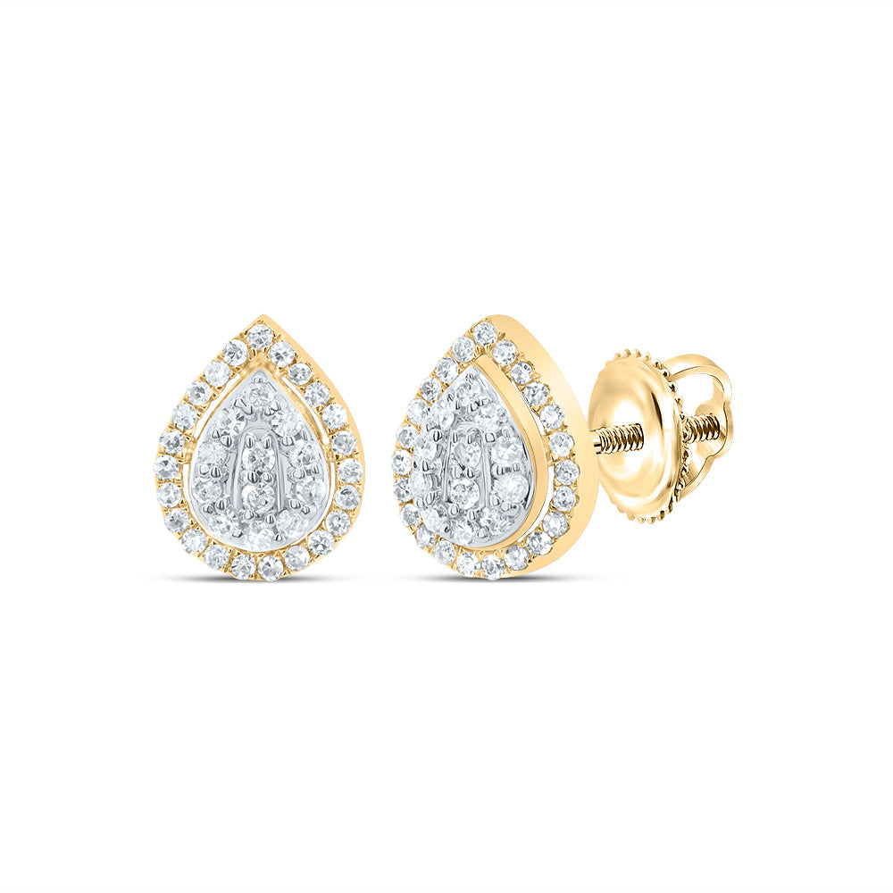 1/5CTW-DIA P1 GIFT PEAR STUD EARRING Daisy Joyeria