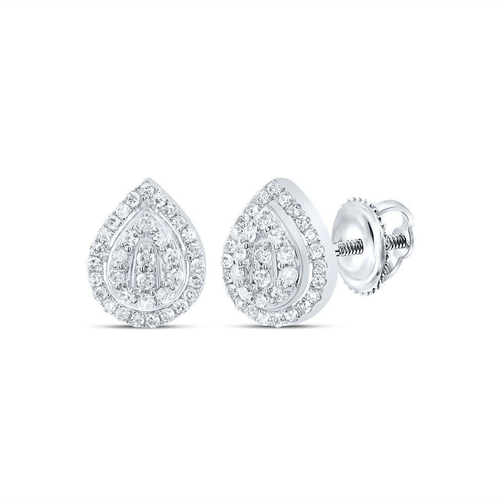 1/5CTW-DIA P1 GIFT PEAR STUD EARRING Daisy Joyeria