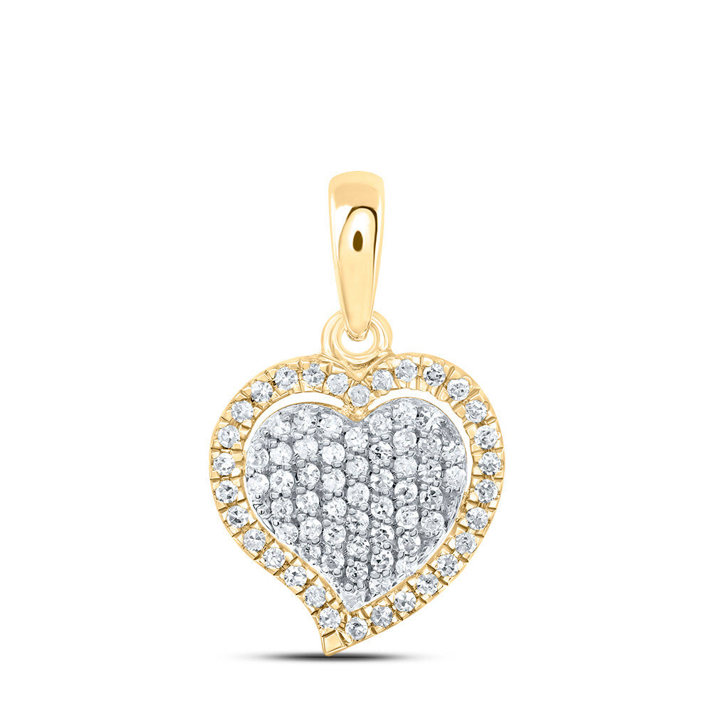 1/5CTW-NAT DIA P1 GIFT HEART PENDANT Daisy Joyeria