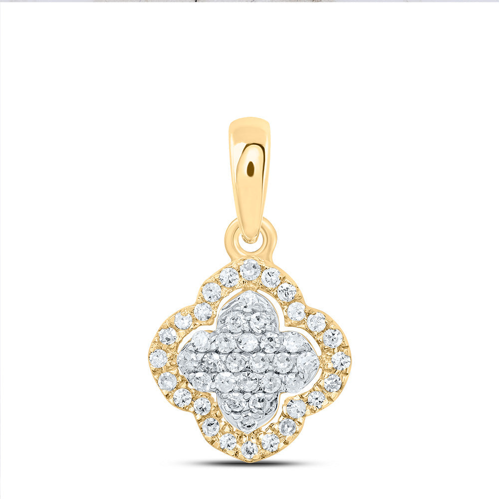 1/6CTW-DIA P1 GIFT CLOVER PENDANT Daisy Joyeria