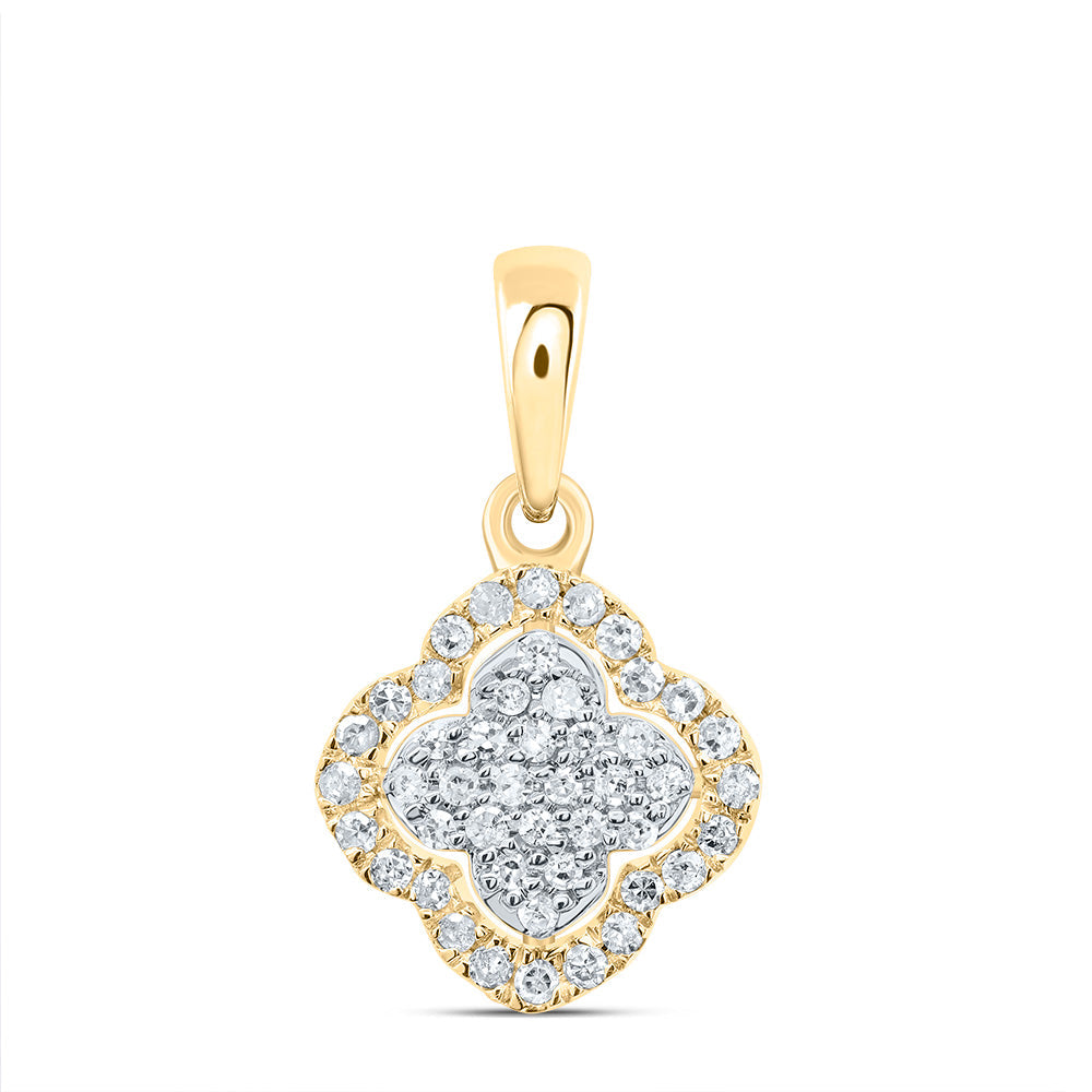 1/6CTW-DIA P1 GIFT CLOVER PENDANT Daisy Joyeria