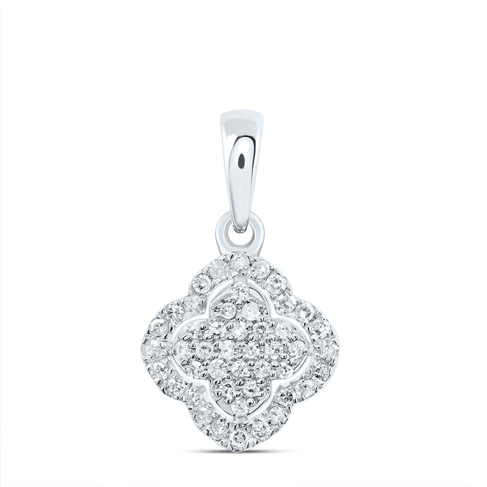 1/6CTW-DIA P1 GIFT CLOVER PENDANT Daisy Joyeria