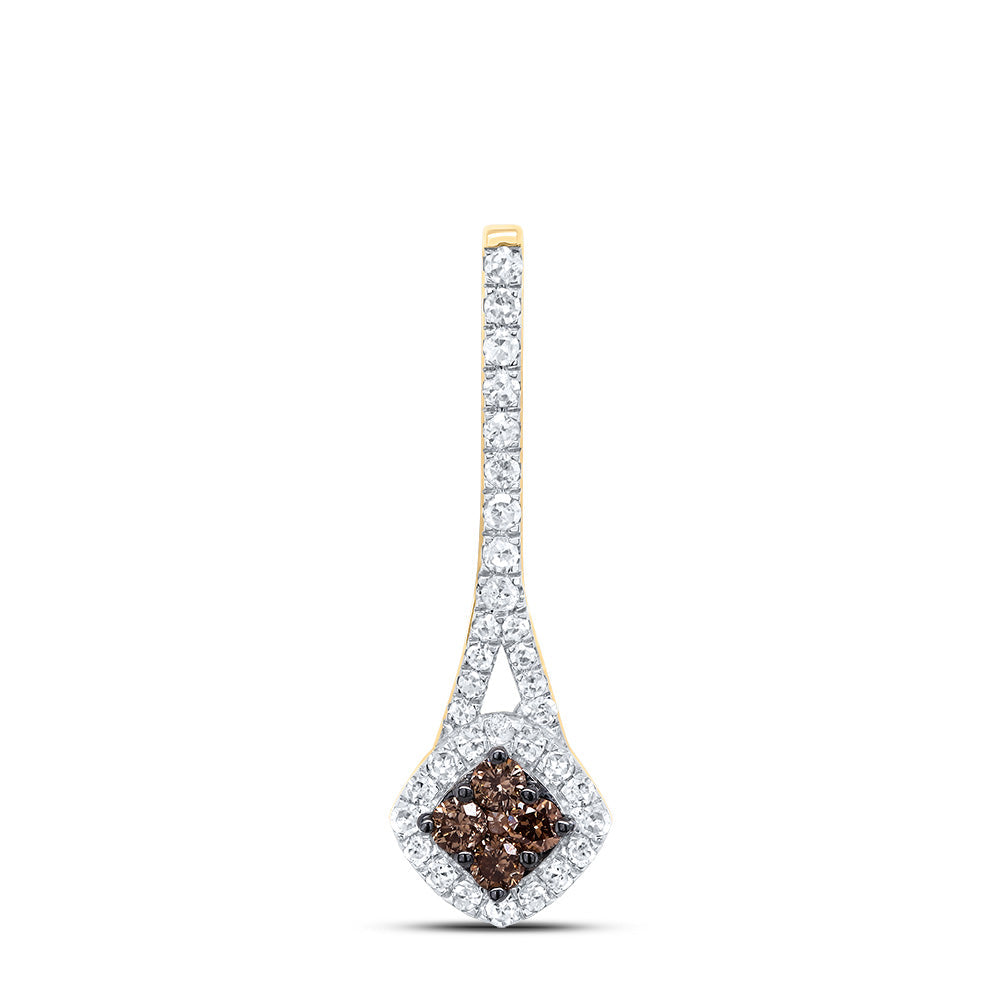 1/4CTW-DIA P1 GIFT COGNAC NATURAL DIAMOND PENDANT Daisy Joyeria