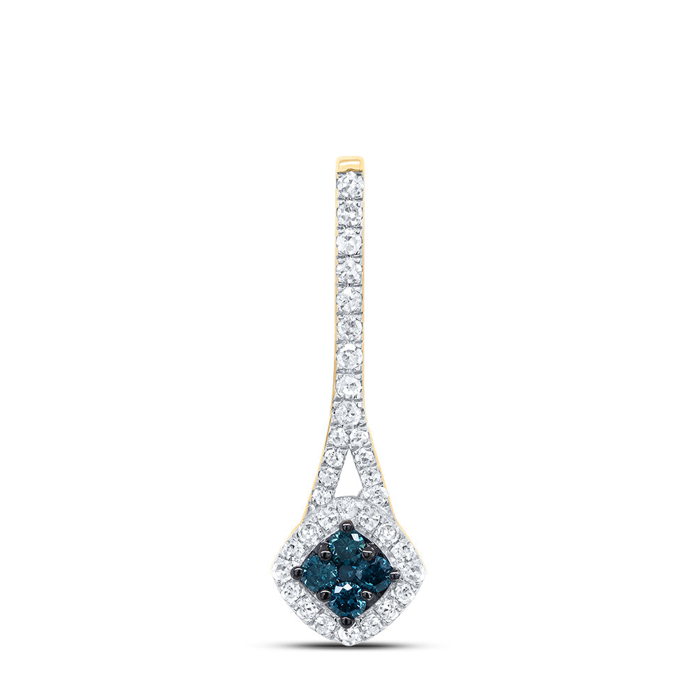1/4CTW-DIA P1 GIFT BLUE DIAMOND  PENDANT Daisy Joyeria