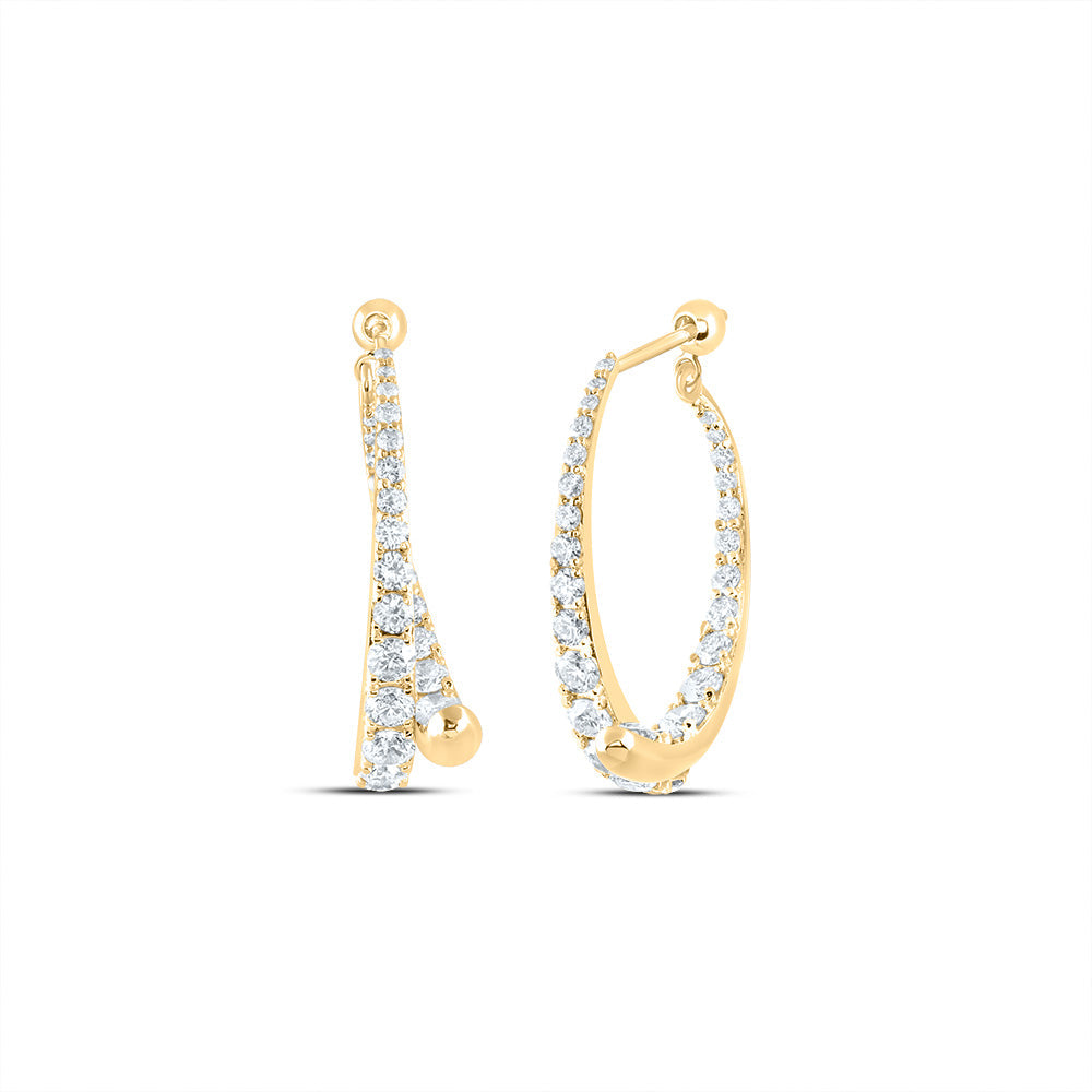 2CTW-NAT DIA ANA M FASHION DANGLING EARRING Daisy Joyeria