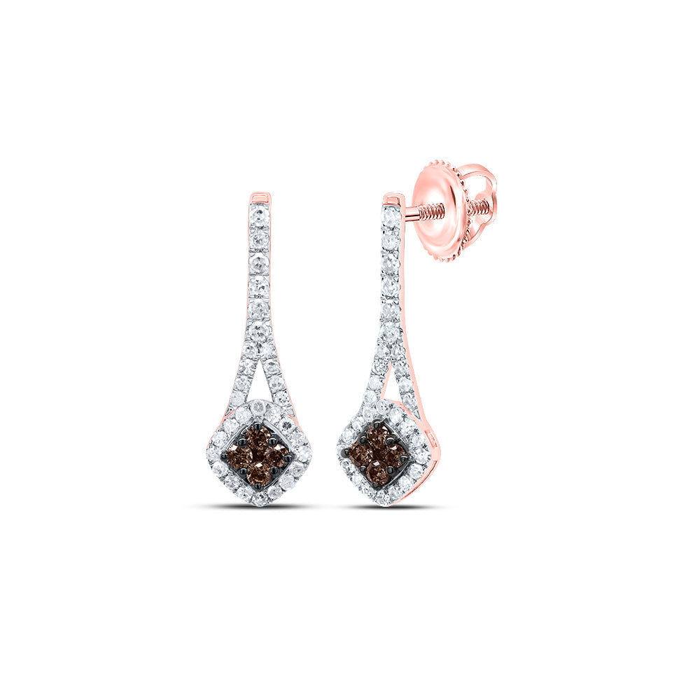 1/3CTW-DIA P1 GIFT COGNAC NATURAL DIAMOND EARRING Daisy Joyeria
