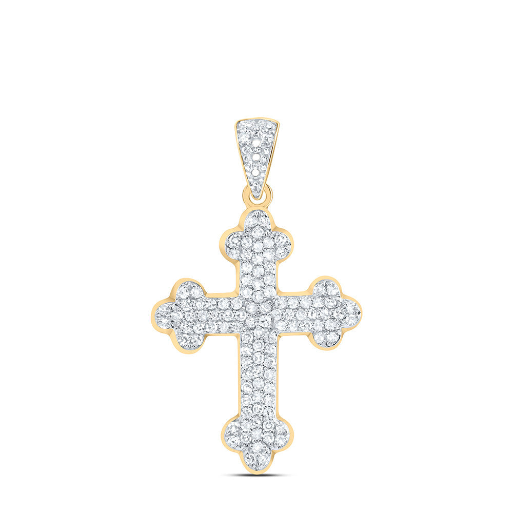 1/4CTW-DIA NK FASHION CROSS PENDANT Daisy Joyeria