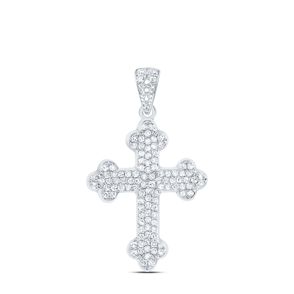 1/4CTW-DIA NK FASHION CROSS PENDANT Daisy Joyeria