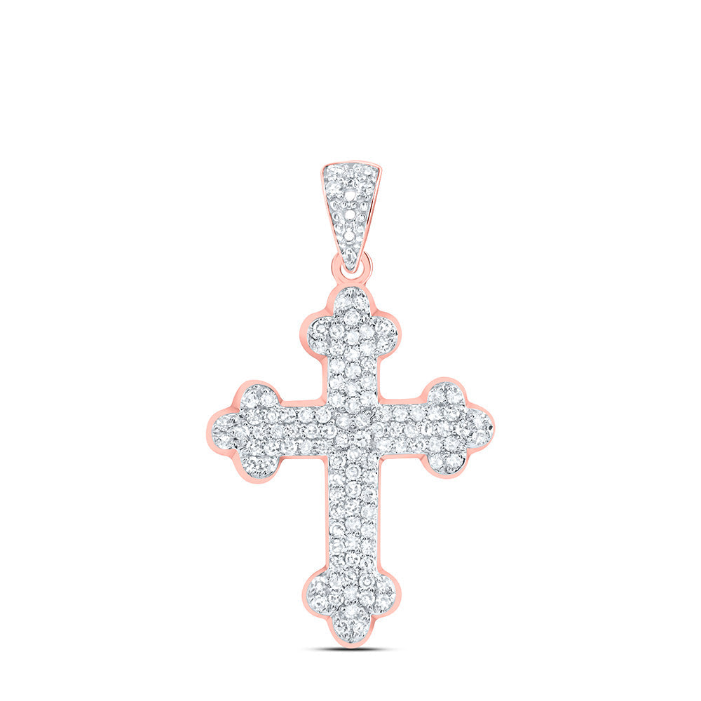 1/4CTW-DIA NK FASHION CROSS PENDANT Daisy Joyeria