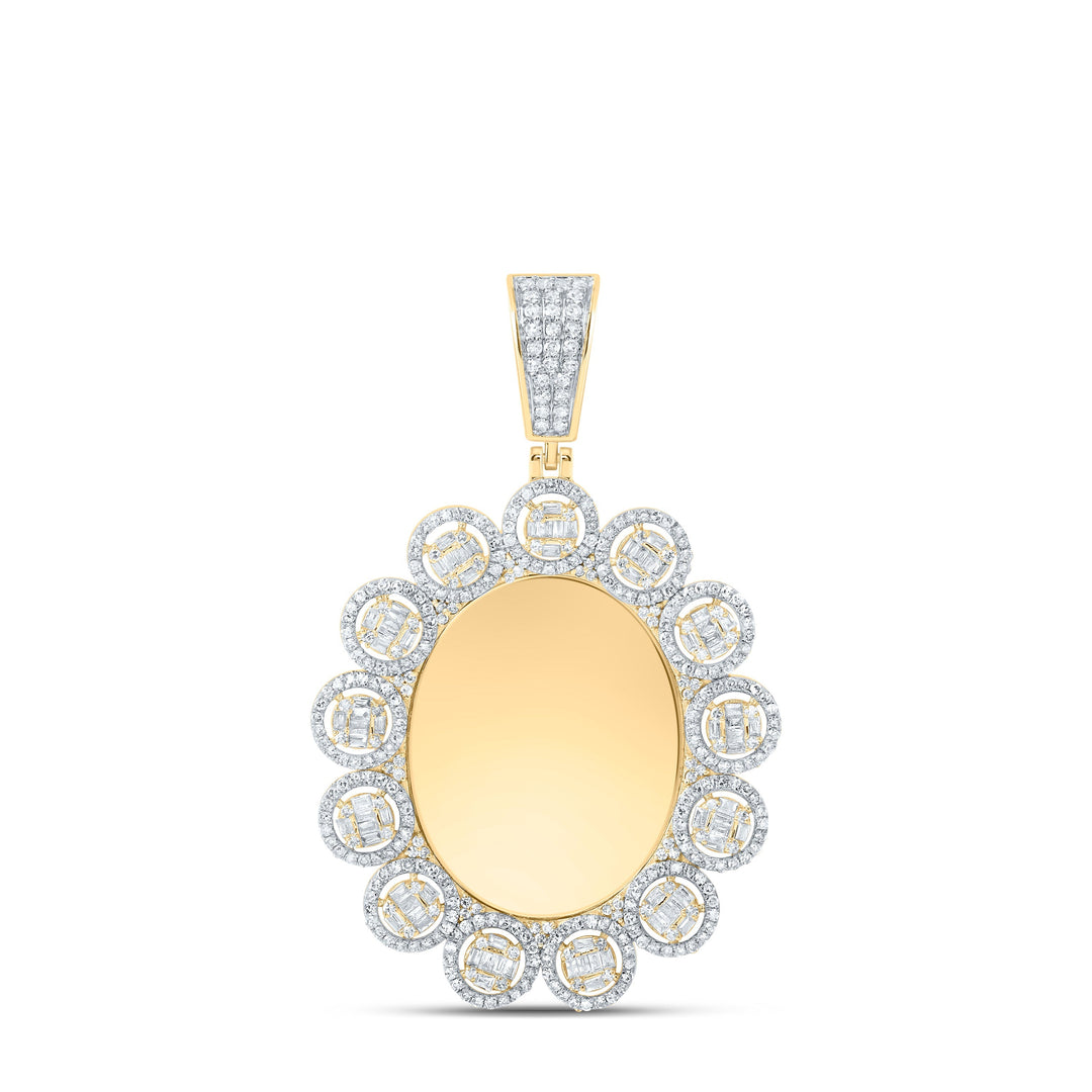 1 5/8CTW-DIA NK MEMORY ROUND MENS CHARM Daisy Joyeria