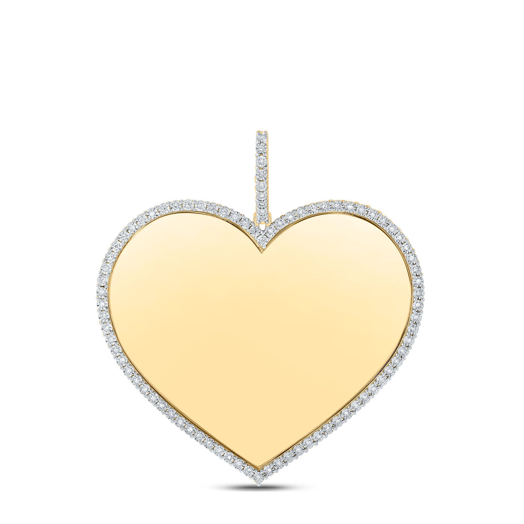 1/3CTW-NAT DIA NK MEMORY HEART MENS CHARM Daisy Joyeria
