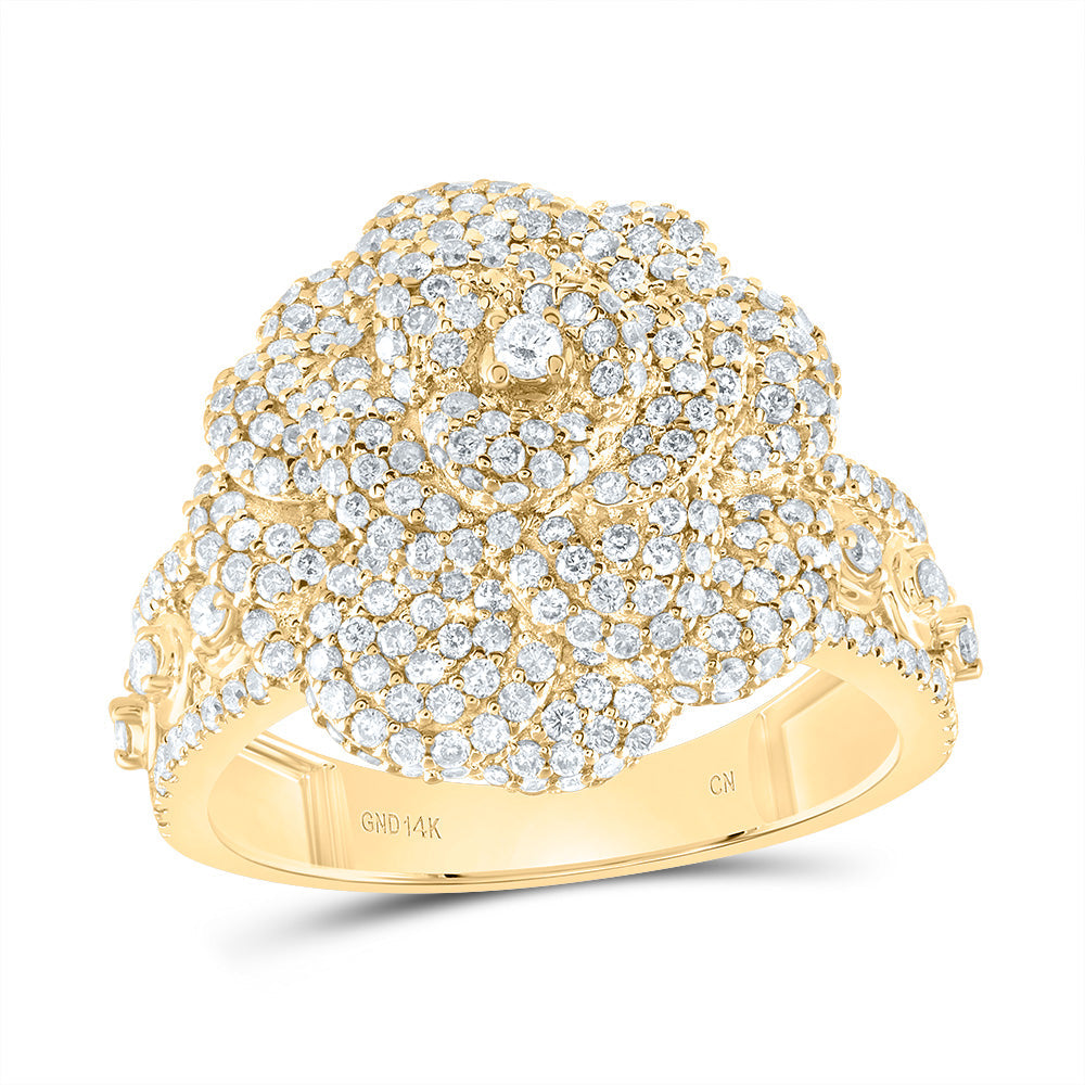 2CTW-NAT DIA CN FASHION ROSE RING 7 Daisy Joyeria