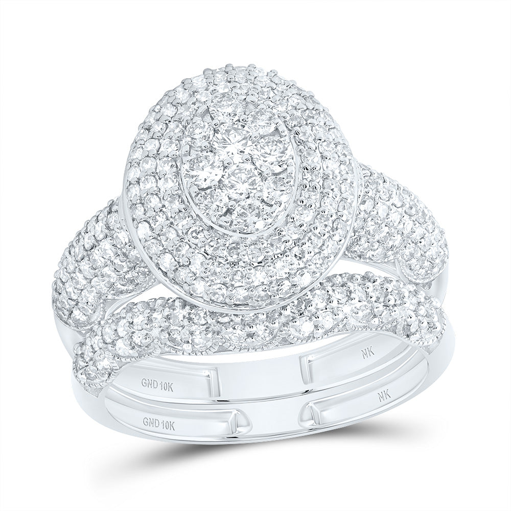 1 1/4CTW-DIA NK FASHION OVAL BRIDAL SET 7 Daisy Joyeria