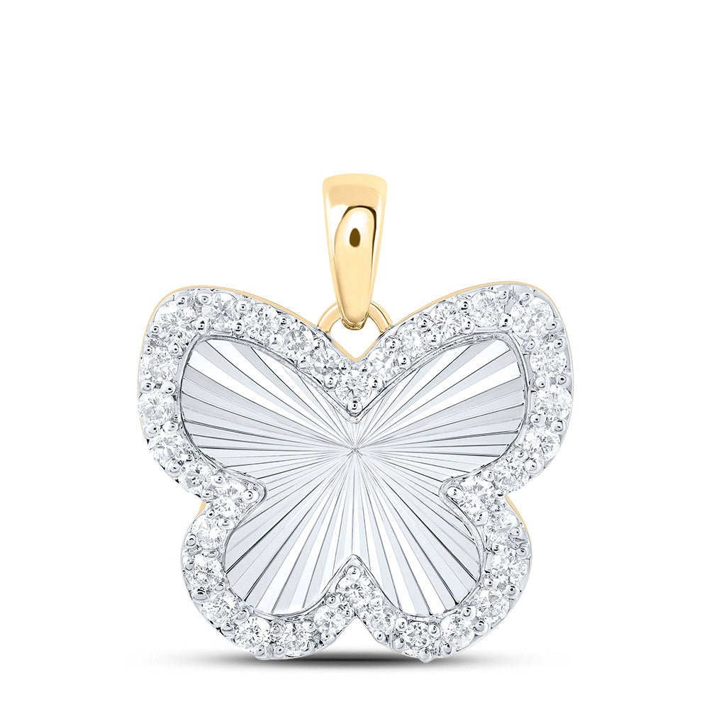 1/4CTW-DIA NK FASHION BUTTERFLY PENDANT Daisy Joyeria