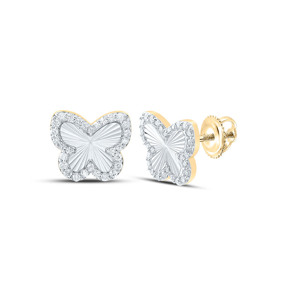 3/8CTW-DIA NK FASHION BUTTERFLY EARRING Daisy Joyeria