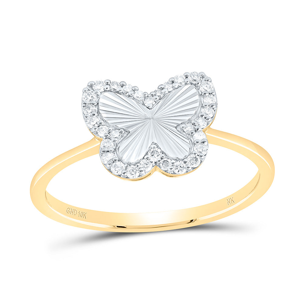 1/5CTW-DIA NK FASHION BUTTERFLY RING 7 Daisy Joyeria