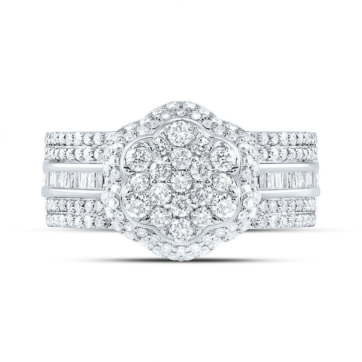 1CTW-DIA NK FASHION FLOWER RING 7 Daisy Joyeria