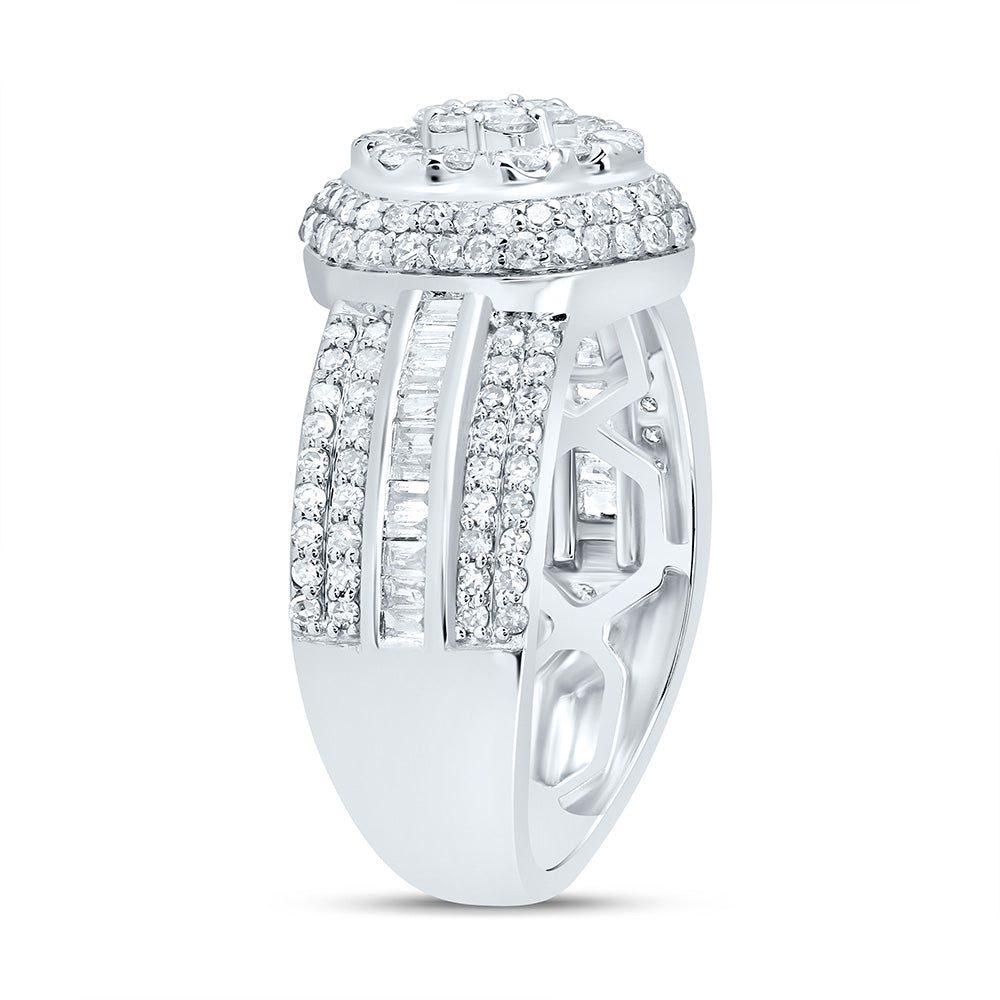 1CTW-DIA NK FASHION FLOWER RING 7 Daisy Joyeria