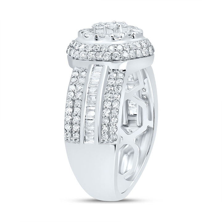 1CTW-DIA NK FASHION FLOWER RING 7 Daisy Joyeria