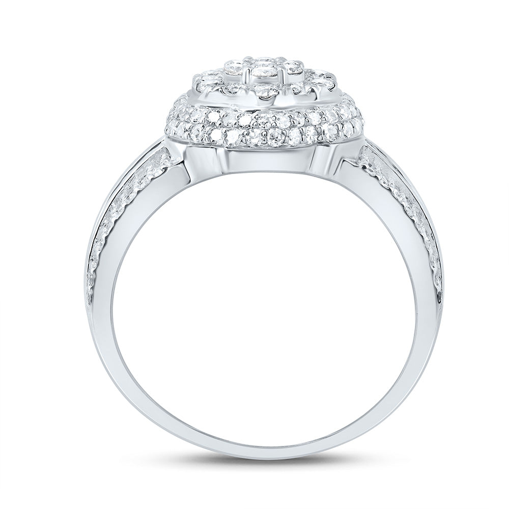 1CTW-DIA NK FASHION FLOWER RING 7 Daisy Joyeria