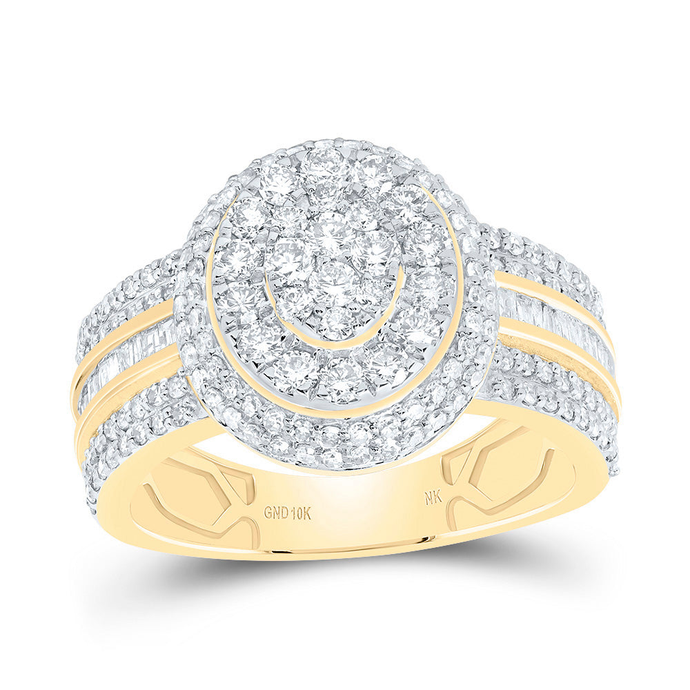 1 1/4CTW-DIA NK FASHION OVAL RING 7 Daisy Joyeria