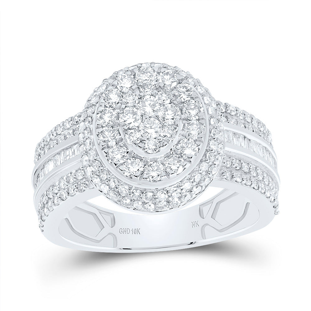1 1/4CTW-DIA NK FASHION OVAL RING 7 Daisy Joyeria