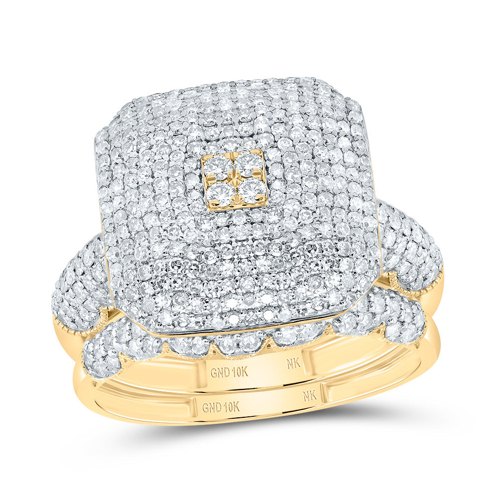 1 1/2CTW-DIA NK FASHION OCTAGON BRIDAL SET 7 Daisy Joyeria